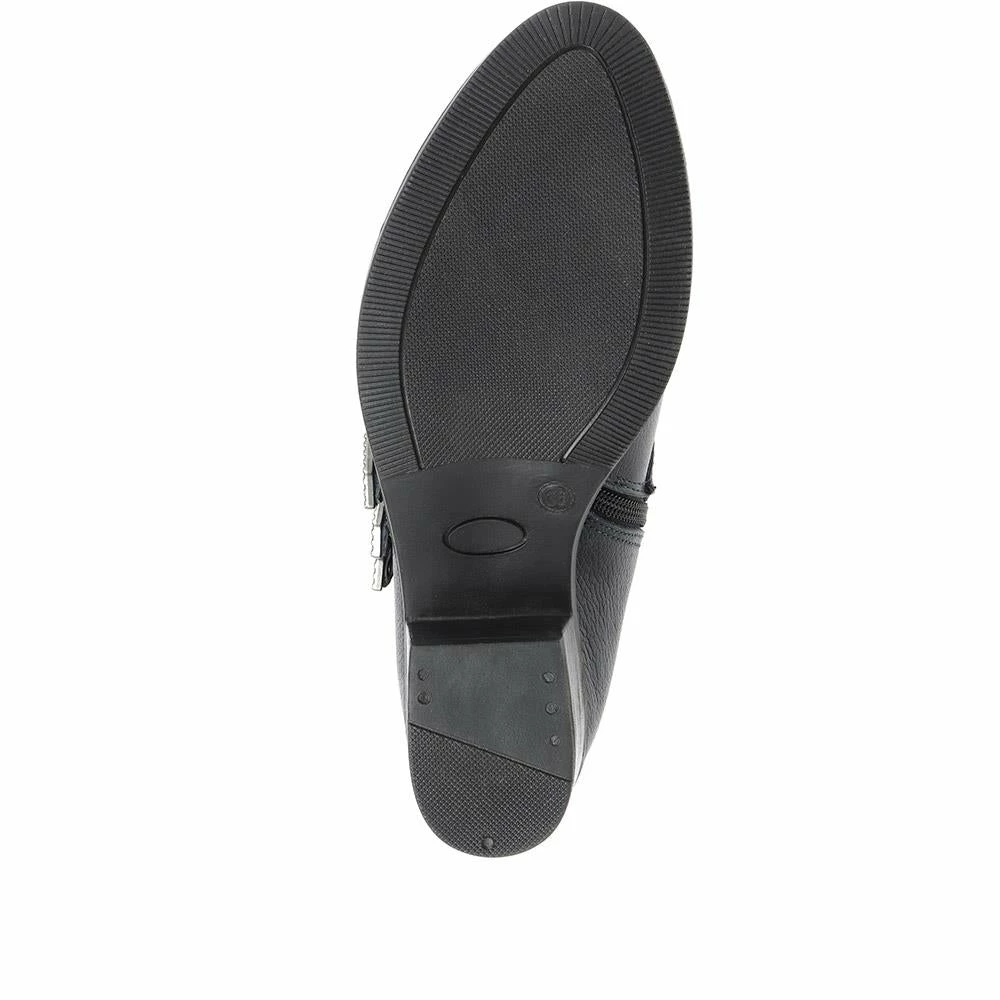 Bellissimo Cowboy Buckle Ankle Boot - BELBAR28005 / 314 850 Boots 5 Bellissimo Cowboy Buckle Ankle Boot - BELBAR28005 / 314 850 Boots