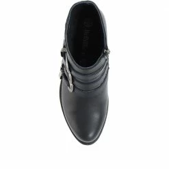 Bellissimo Cowboy Buckle Ankle Boot - BELBAR28005 / 314 850 Boots 11 Bellissimo Cowboy Buckle Ankle Boot - BELBAR28005 / 314 850 Boots