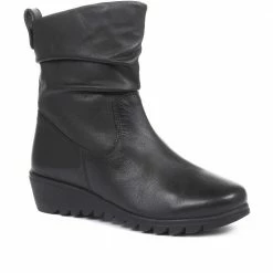 Pavers Leather Slouch Effect Calf Boot - RNB30007 / 316 689