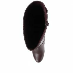 Pavers Knee High Boot With Button Detail - WBINS2226 / 306 616