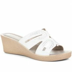 Pavers Embellished Wedge Heel Sandals - INB31039 / 318 169