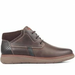 Pavers Wide Fit Leather Lace-Up Ankle Boots - RNB32007 / 318 849