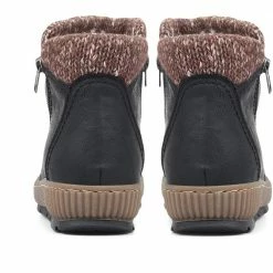 Pavers Wide Fit Wedge Ankle Boots - WBINS32053 / 319 242