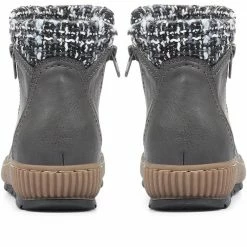 Pavers Wide Fit Wedge Ankle Boots - WBINS32053 / 319 242