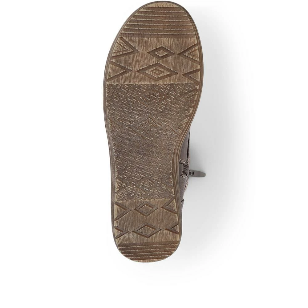 Pavers Ladies Black Ankle Boots With Knitted Cuff - WOIL32029 / 319 130 / 319 130 5 Pavers Ladies Black Ankle Boots With Knitted Cuff - WOIL32029 / 319 130 / 319 130