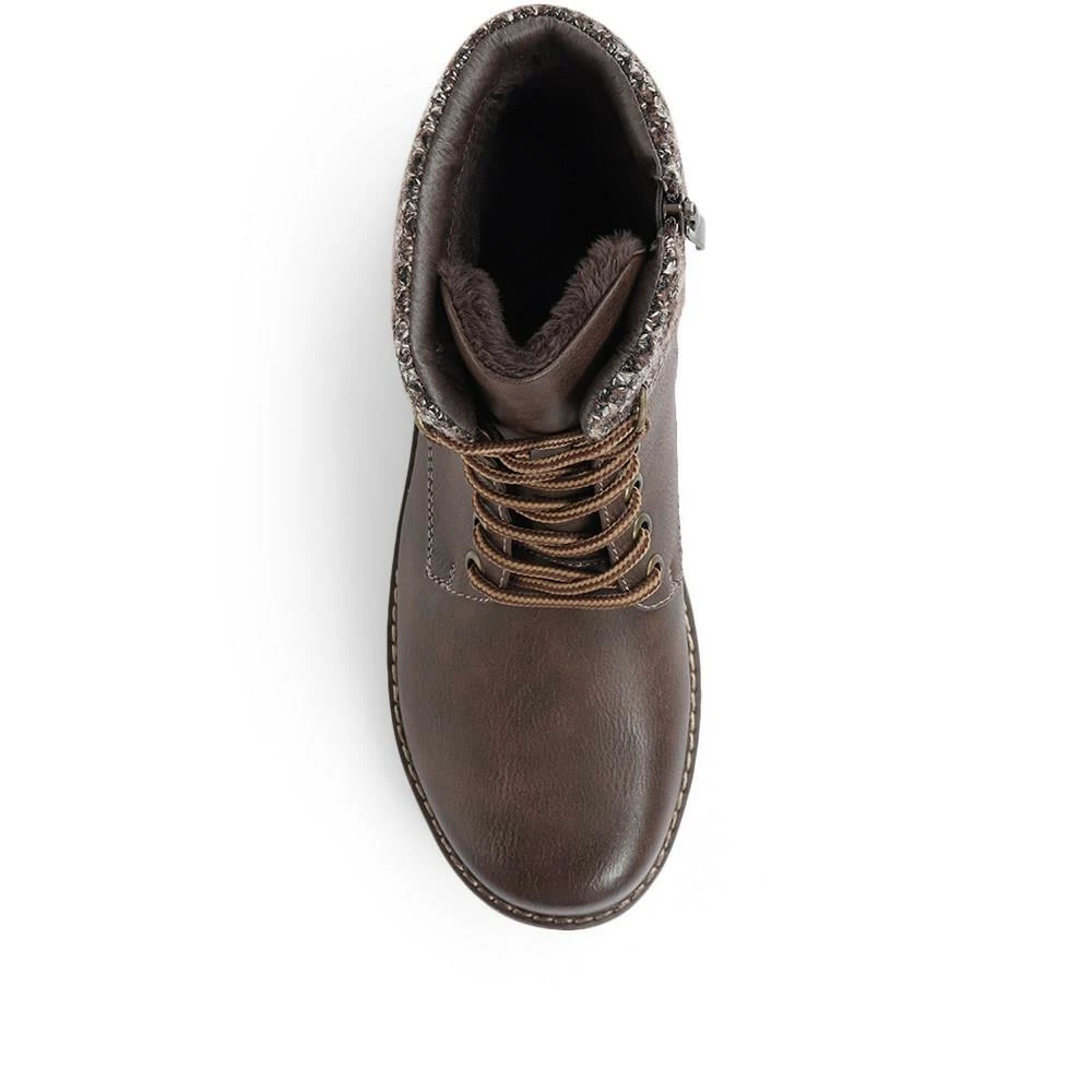 Pavers Ladies Black Ankle Boots With Knitted Cuff - WOIL32029 / 319 130 / 319 130 6 Pavers Ladies Black Ankle Boots With Knitted Cuff - WOIL32029 / 319 130 / 319 130