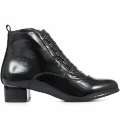 Pavers Wide Fit Block Heel Ankle Boots - WLIG32007 / 319 035