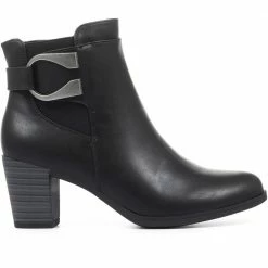 Pavers Stacked Heel Ankle Boots - VIMP32005 / 318 978