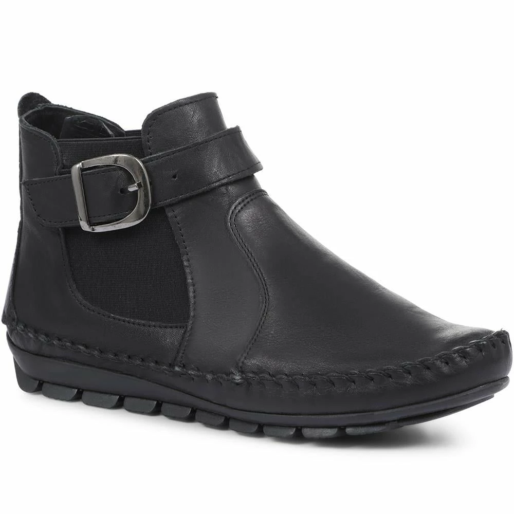 Kinloch Pull-On Leather Ankle Boot - SIMIN30500 / 316 979 Boots 21 Kinloch Pull-On Leather Ankle Boot - SIMIN30500 / 316 979 Boots