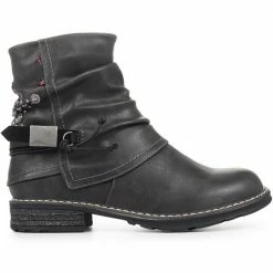 Bellissimo Flat Slouch Ankle Boots - BELWOIL32027 / 319 013 12 Bellissimo Flat Slouch Ankle Boots - BELWOIL32027 / 319 013