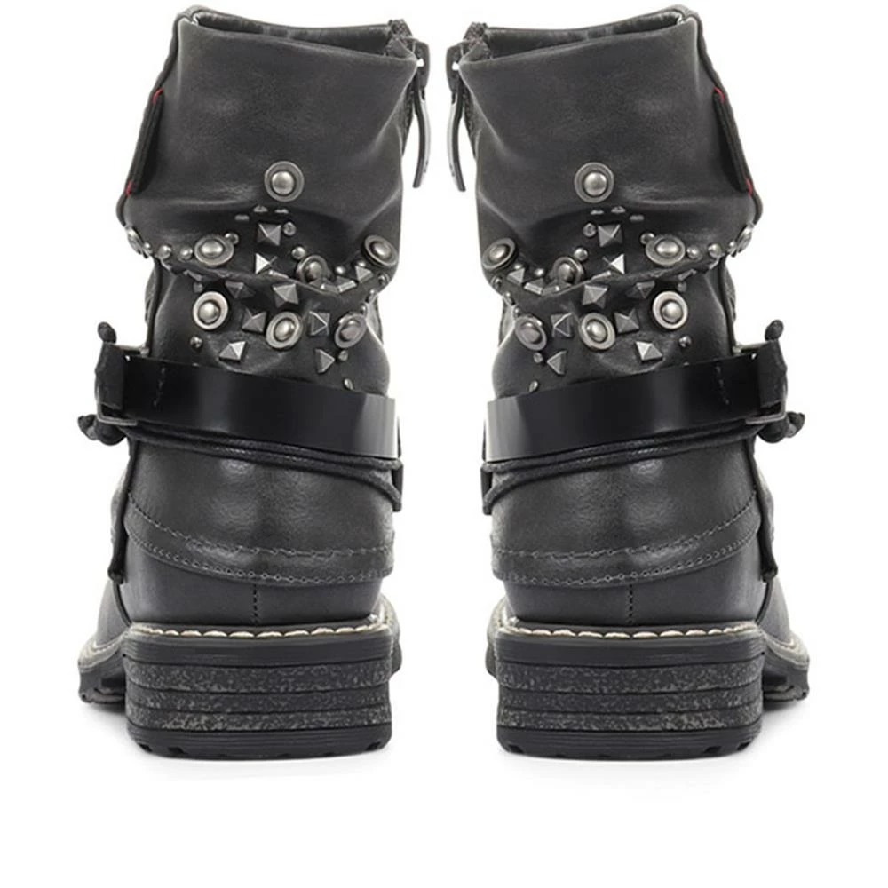 Bellissimo Flat Slouch Ankle Boots - BELWOIL32027 / 319 013 4 Bellissimo Flat Slouch Ankle Boots - BELWOIL32027 / 319 013