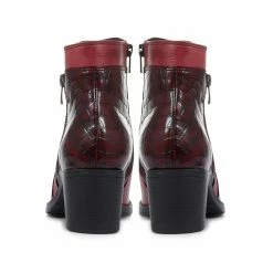 Bellissimo Leather Moc-Croc Ankle Boots - BELKARY32001 / 319 336