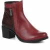 Bellissimo Leather Moc-Croc Ankle Boots - BELKARY32001 / 319 336