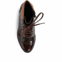 Bellissimo Lace-Up Moc-Croc Hiker Boots - BELKARY32003 / 319 337