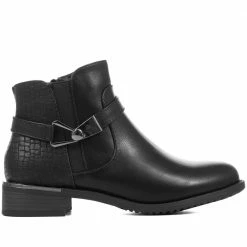 Bellissimo Ankle Boots With Metallic Buckle - BELWOIL32017 / 319 008