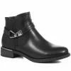 Bellissimo Ankle Boots With Metallic Buckle - BELWOIL32017 / 319 008