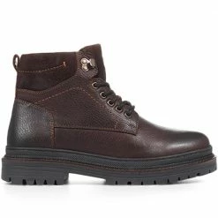 Pavers Casual Wide Fit Leather Lace-Up Boots - JFOOT32001 / 318 961