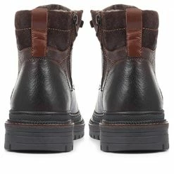 Pavers Casual Wide Fit Leather Lace-Up Boots - JFOOT32001 / 318 961