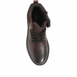 Pavers Casual Wide Fit Leather Lace-Up Boots - JFOOT32001 / 318 961