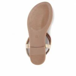 Bellissimo Women's Diamante Thong Sandals In Black - BELBAIZH31031 / 317 821 / 317 821