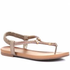 Bellissimo Women's Diamante Thong Sandals In Black - BELBAIZH31031 / 317 821 / 317 821