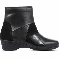 Pavers Wedge Leather Ankle Boots - KF32035 / 319 260 8 Pavers Wedge Leather Ankle Boots - KF32035 / 319 260