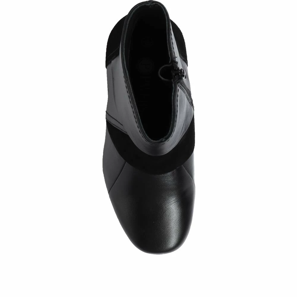 Pavers Wedge Leather Ankle Boots - KF32035 / 319 260 6 Pavers Wedge Leather Ankle Boots - KF32035 / 319 260