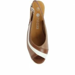 Pavers Wide Fit Leather Wedge Sandals - NAP31013 / 318 291 11 Pavers Wide Fit Leather Wedge Sandals - NAP31013 / 318 291