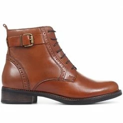 Bellissimo Leather Brogue Ankle Boots - BELITA32005 / 318 839