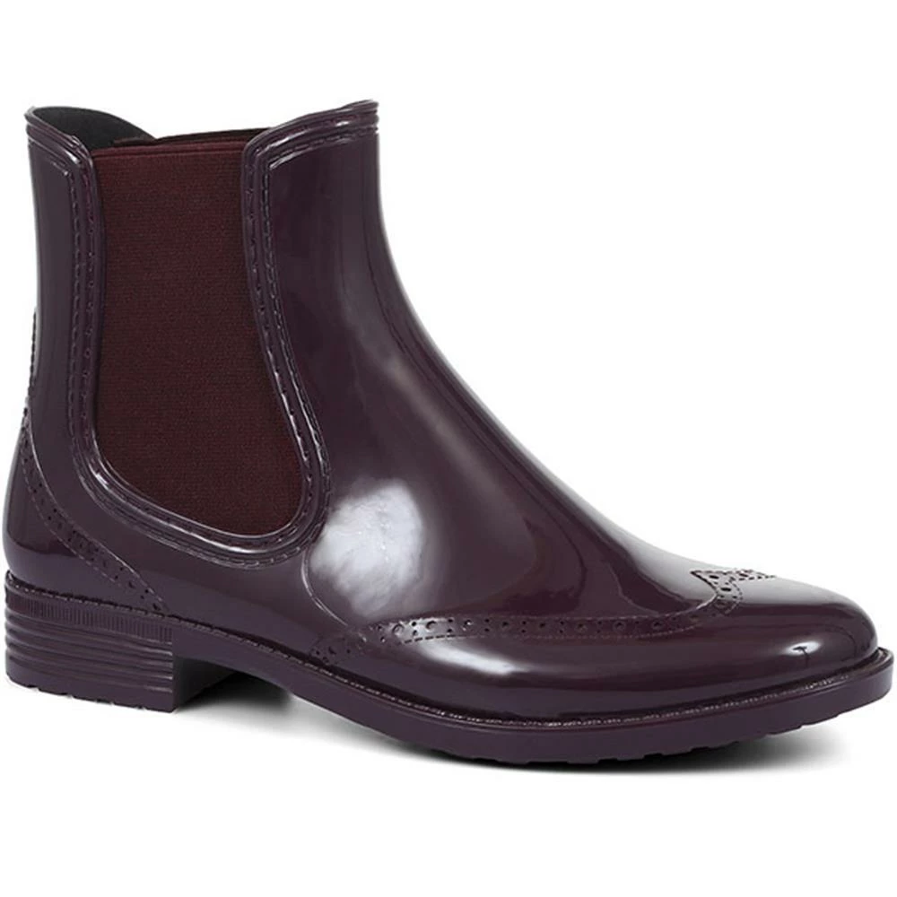 Pavers Patent Brogue Short Wellie Boot - FEI28000 / 313 058 21 Pavers Patent Brogue Short Wellie Boot - FEI28000 / 313 058