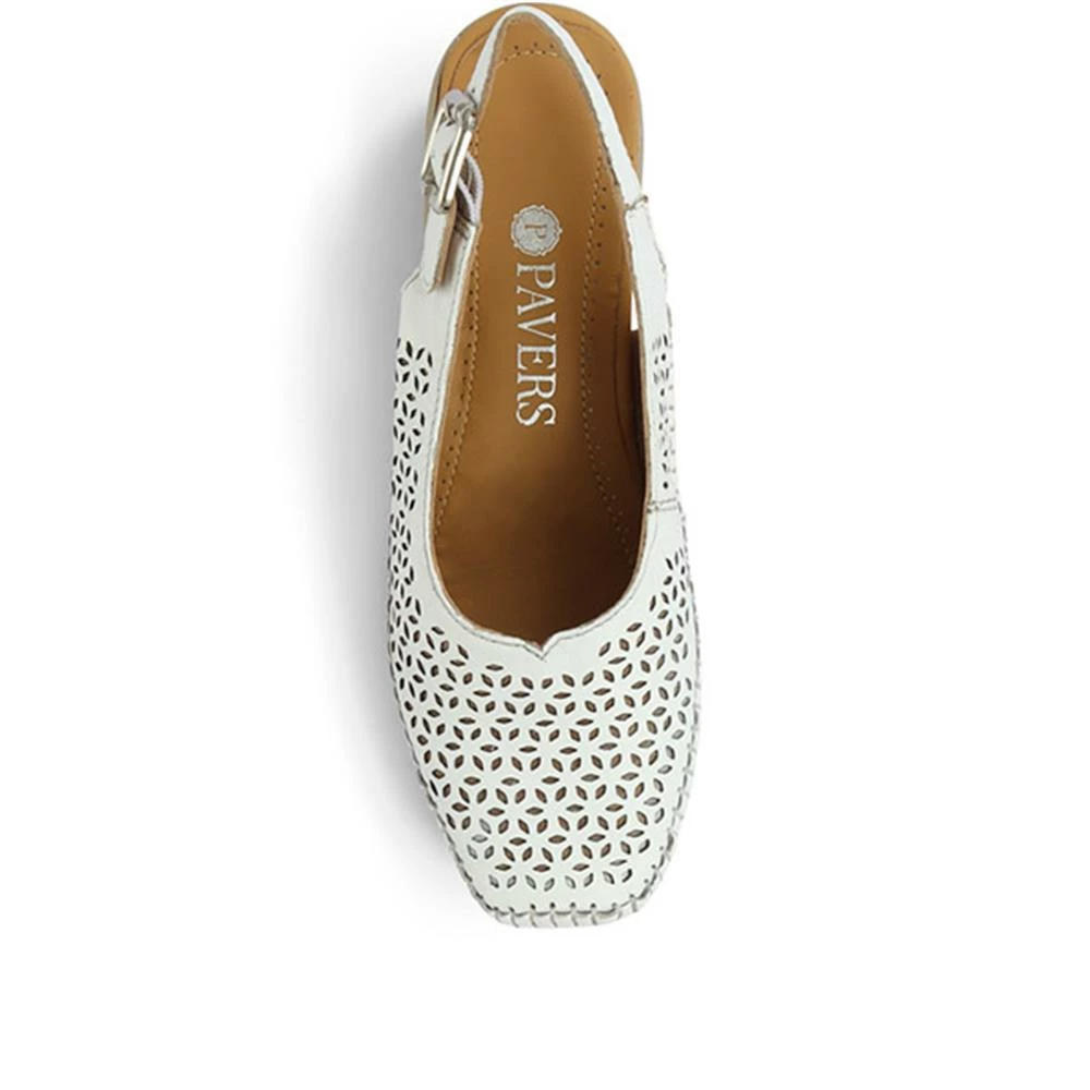 Pavers Sling Back Leather Shoes - NAP31015 / 318 292 5 Pavers Sling Back Leather Shoes - NAP31015 / 318 292