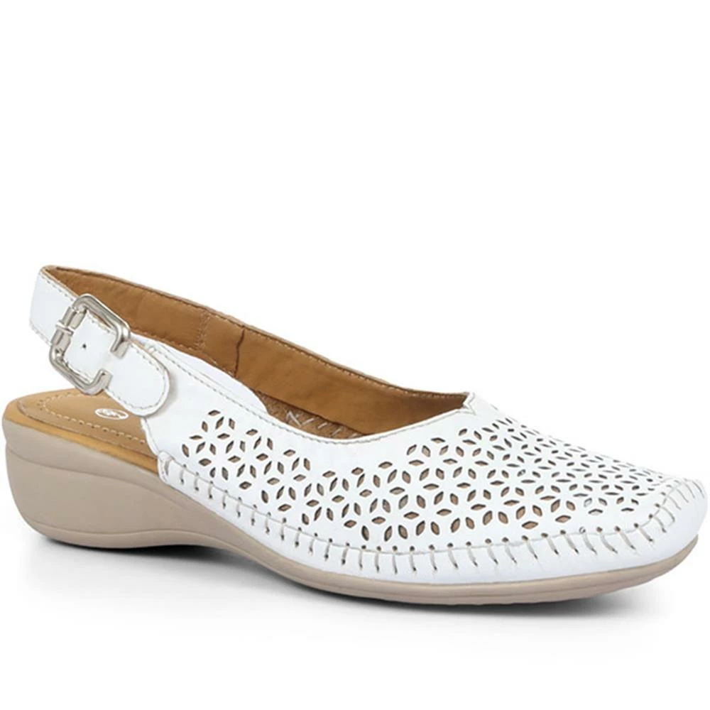 Pavers Sling Back Leather Shoes - NAP31015 / 318 292 1 Pavers Sling Back Leather Shoes - NAP31015 / 318 292