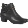 Fly Flot Wide Fit Leather Heeled Ankle Boots - RDSOF32005 / 318 661