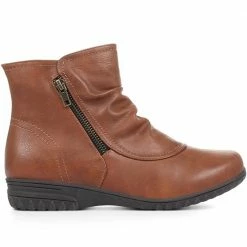 Pavers Wide Fit Zip-Up Ankle Boots - WBINS28053 / 313 539