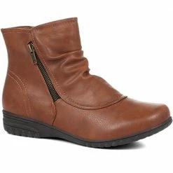 Pavers Wide Fit Zip-Up Ankle Boots - WBINS28053 / 313 539