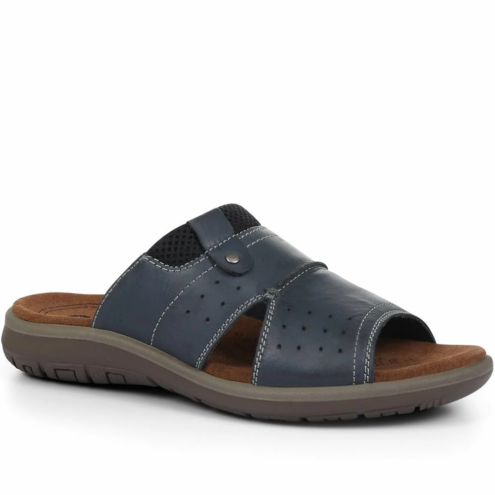 Pavers Men's Leather Mule Sandals - DDIN31023 / 317 728 2 Pavers Men's Leather Mule Sandals - DDIN31023 / 317 728