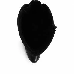 Pavers Women's Black Leather Knee High Boots - SAK32003 / 319 237 / 319 237