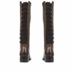 Pavers Women's Black Leather Knee High Boots - SAK32003 / 319 237 / 319 237