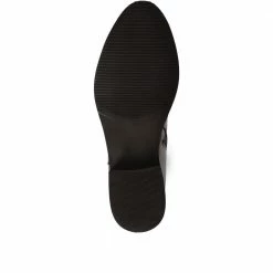 Pavers Women's Black Leather Knee High Boots - SAK32003 / 319 237 / 319 237