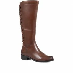Pavers Women's Black Leather Knee High Boots - SAK32003 / 319 237 / 319 237