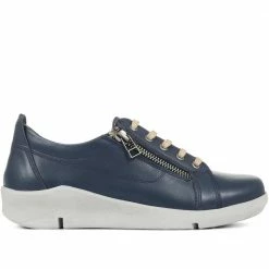 Pavers Leather Lace-Up Trainer - META32004 / 319 396 Sneakers