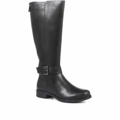 Pavers Leather Knee High Boots With Extra Wide Calf - RNB32017 / 319 209