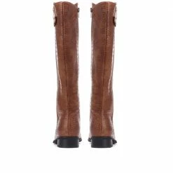 Bellissimo Croc Effect Knee High Boots - BELWBINS30038 / 316 542