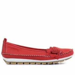 Pavers Wide Fit Casual Leather Pumps - SIMIN31001 / 317 817 Shoes