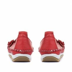 Pavers Wide Fit Casual Leather Pumps - SIMIN31001 / 317 817 Shoes