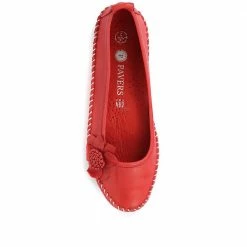 Pavers Wide Fit Casual Leather Pumps - SIMIN31001 / 317 817 Shoes