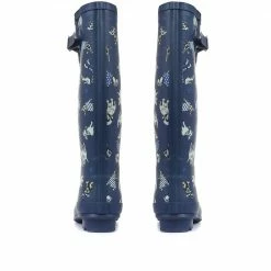 Pavers Boots Women's Wellies With Dog Print - JDE32003 / 319 489