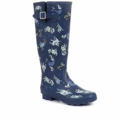Pavers Boots Women's Wellies With Dog Print - JDE32003 / 319 489