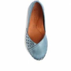 Pavers Ladies Flat Leather Slip On Shoes - KARY2308 / 308 113 / 308 113