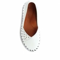Pavers Ladies Flat Leather Slip On Shoes - KARY2308 / 308 113 / 308 113